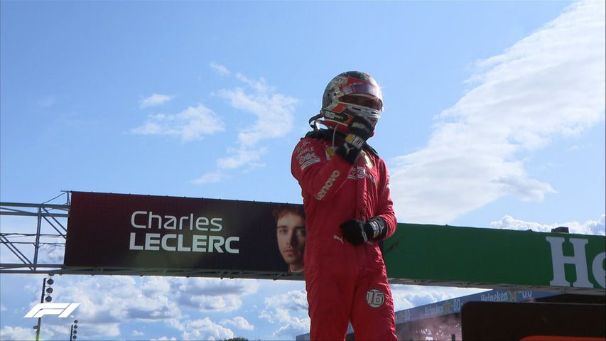 İtalya'da zafer Leclerc'in!