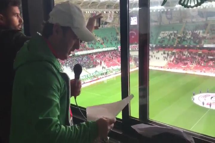 Konya'da şehitlerimiz için anons