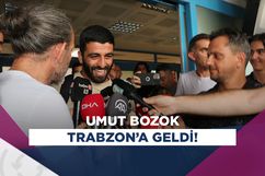 Trabzonspor'un yeni transferi Umut Bozok, kente geldi