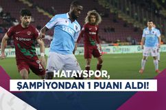 Hatayspor, Trabzonspor’dan puanı 90+4’te aldı! 1-1
