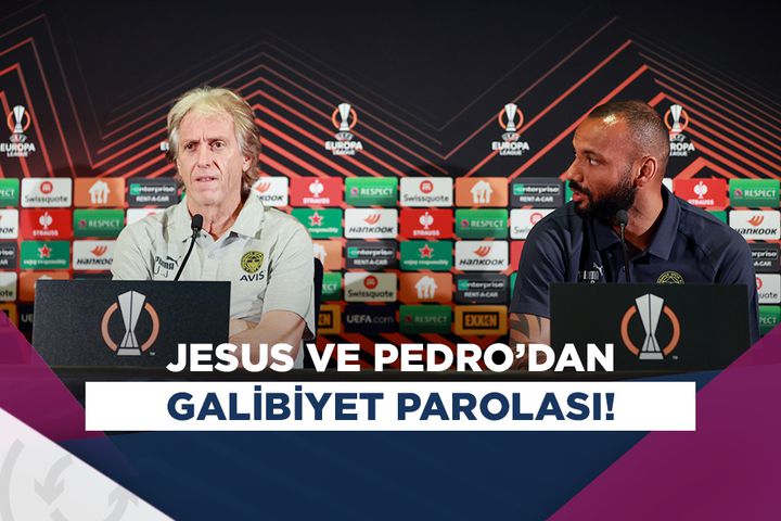 Jorge Jesus ve Joao Pedro, D. Kiev maçı öncesi konuştu