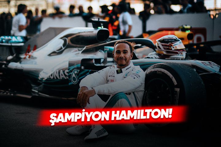 Formula 1'in 2020 şampiyonu Lewis Hamilton!