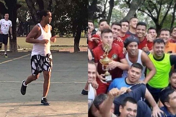 Kupa varsa Ronaldinho 'tutuklu'k yapmıyor