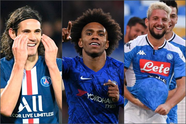Cavani, Willian, Mertens yazın hepsi serbest