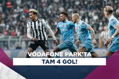 Trabzonspor attı; Beşiktaş geri döndü! Tam 4 gol...