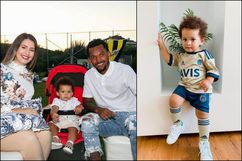 Jailson, oğlu Stephan'a Fenerbahçe forması giydirdi, başarı diledi!