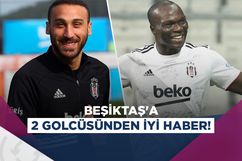 Beşiktaş'ta Cenk Tosun ve Aboubakar takımla çalıştı