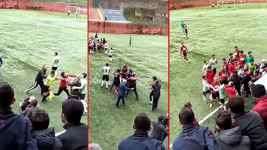 Amatör küme karşılaşması boks maçına döndü