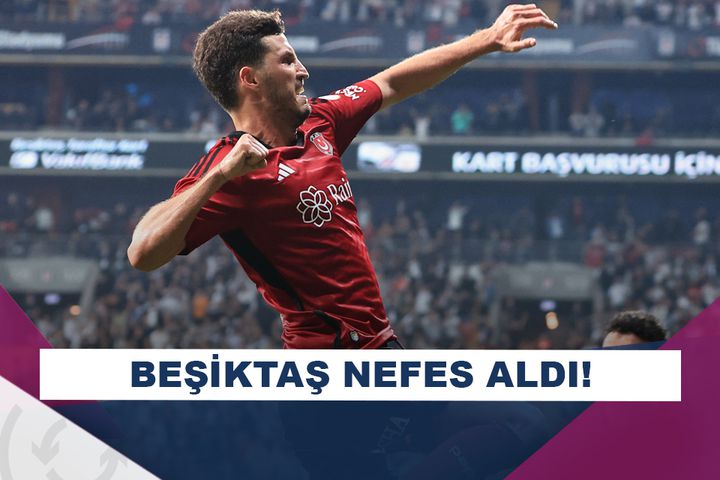 Beşiktaş 3 puanla moral buldu