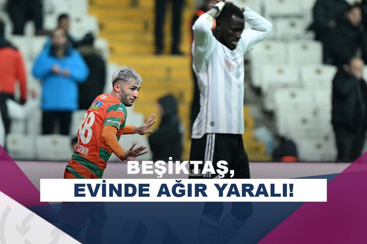Beşiktaş, evinde Alanyaspor’a boyun eğdi!
