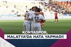 Konyaspor, Yeni Malatyaspor’u zor da olsa geçti! 2-3